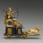 Met_Automaton clock in the form of Diana on her chariot, ca 1610
